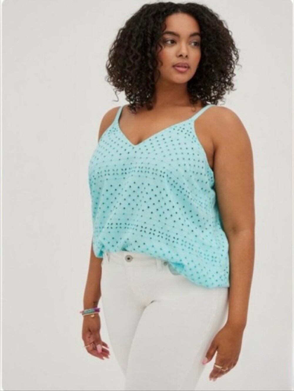 TORRID Eyelet Swing Tank Top